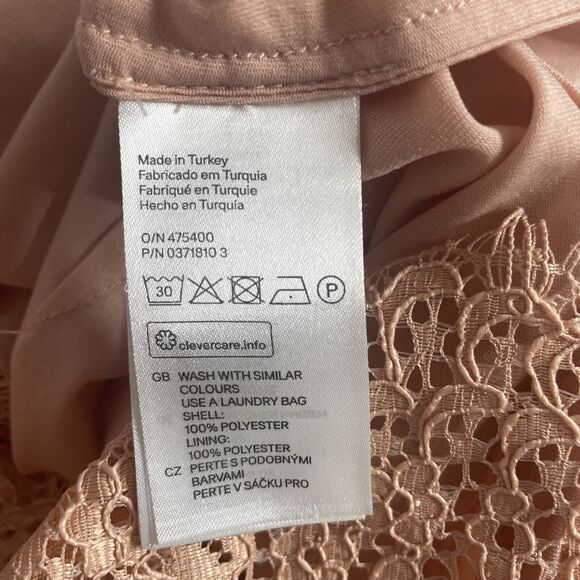 H&M Top Women's 6 Pink Sleeveless Keyhole - Picture 10 of 11